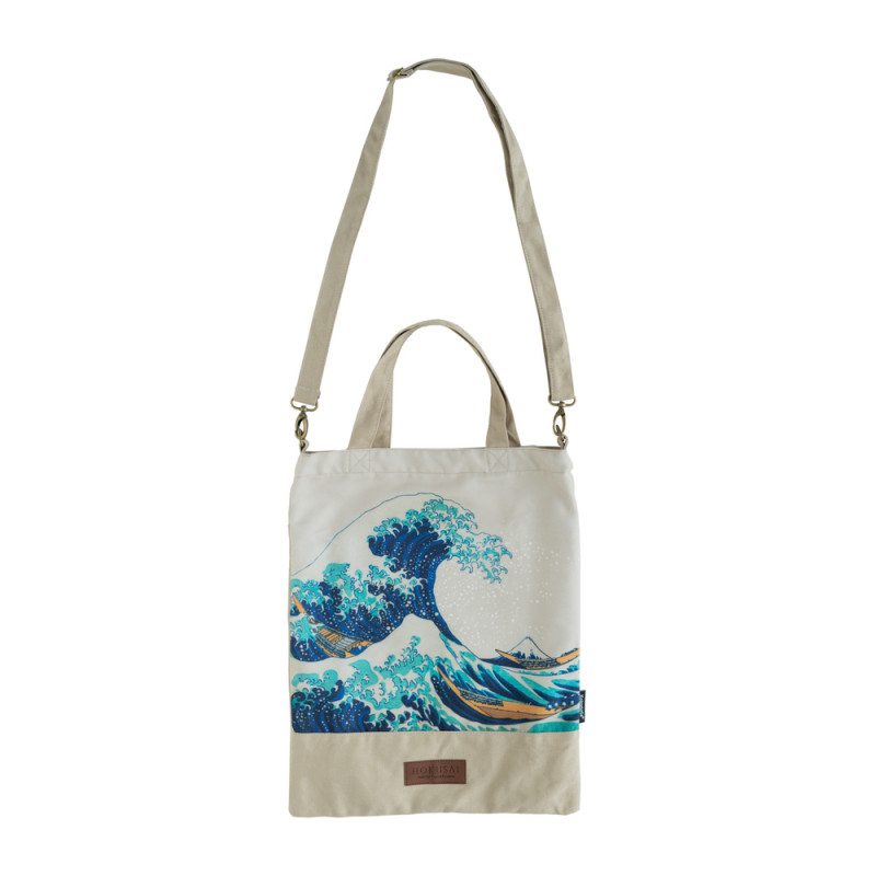 Stofftasche Hokusai: Unter der Welle im Meer vor Kanagawa