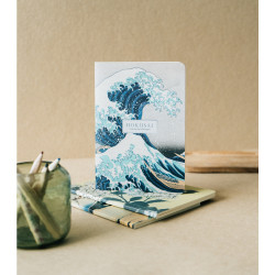 Set of 3 notebooks A6 Hokusai: Under the Wave off Kanagawa