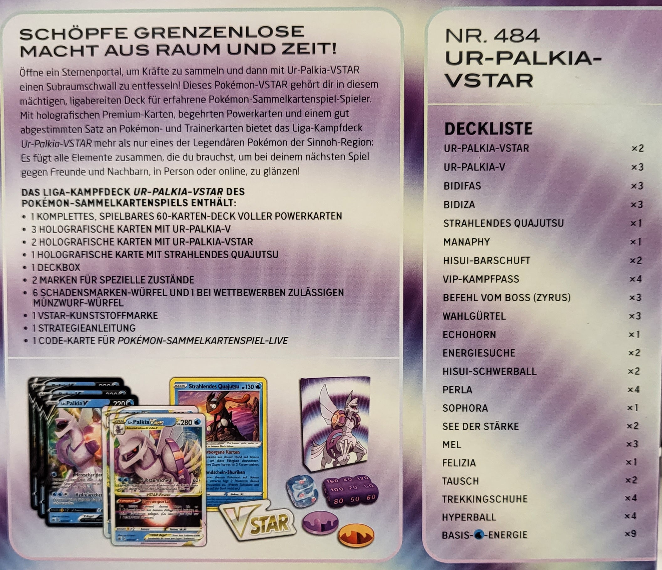 [German edition] Ur-Palkia Liga-Kampfdeck - Pokemon Cards