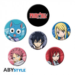 Fairy Tail - Set of 6 Pin Badges