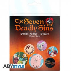 The Seven Deadly Sins - Lot de 6 broches pin badges