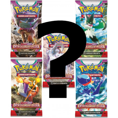 [in German] Entwicklungen in Paldea 1 Booster - Karmesin & Purpur Pokémon Cards