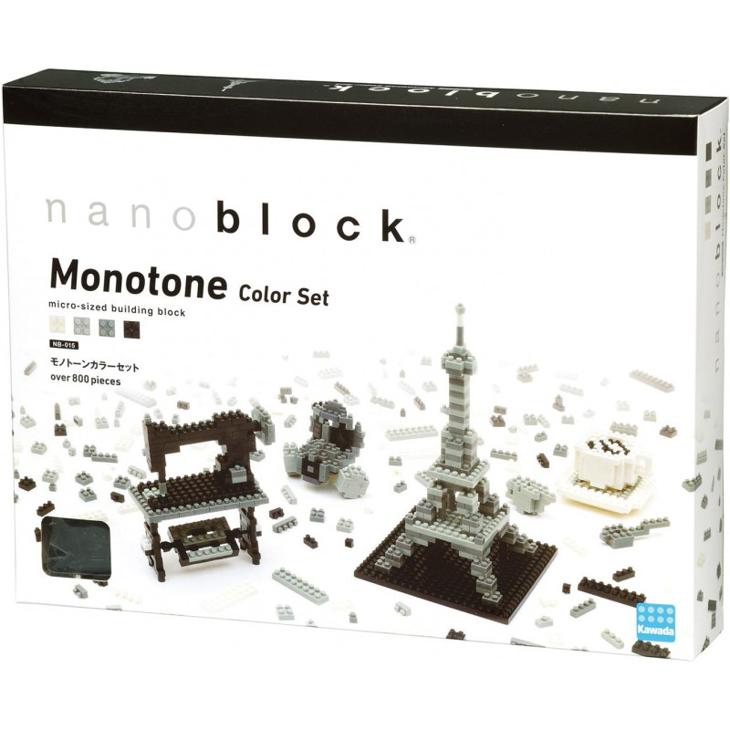 Monotone Color Set NB-015 NANOBLOCK the Japanese mini construction block | Advanced series