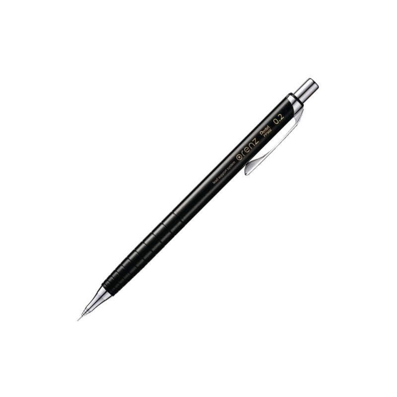 black 0.2mm ORENZ Mechanical Pencil with plastic grip XPP502-A by Pentel