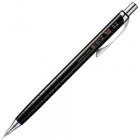 black 0.2mm ORENZ Mechanical Pencil with plastic grip XPP502-A by Pentel