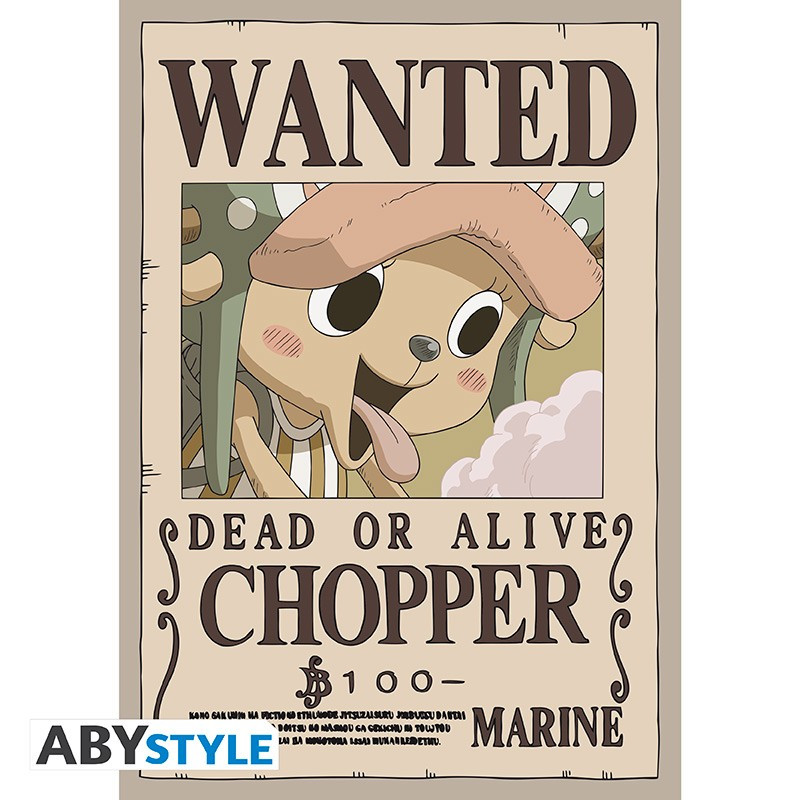 Bulle en Stock - ONE PIECE - POSTER «WANTED CHOPPER» (52X38)