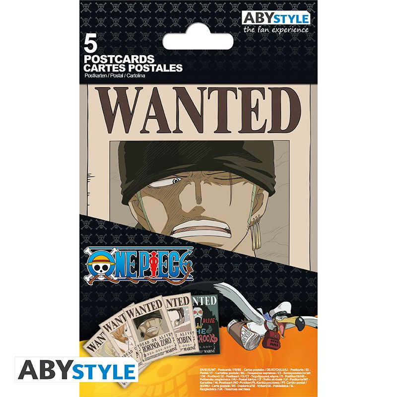 Abystyle One Piece Sticker Set: Wanted - Luffy & Zoro - One Piece