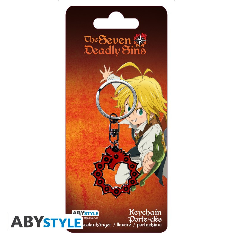 Seven Deadly Sins Key Chain, Keychain Seven Deadly Sins