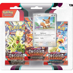 [German edition] Evoli Blister with 3 Boosters - Obsidian...