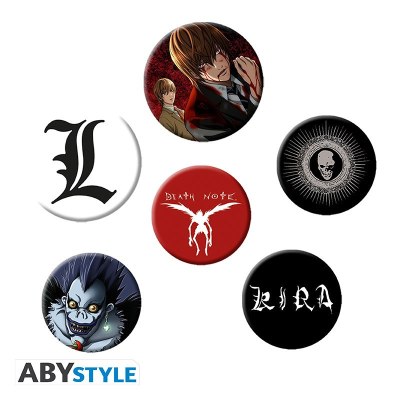 Death Note - Set mit 6 Button Badges