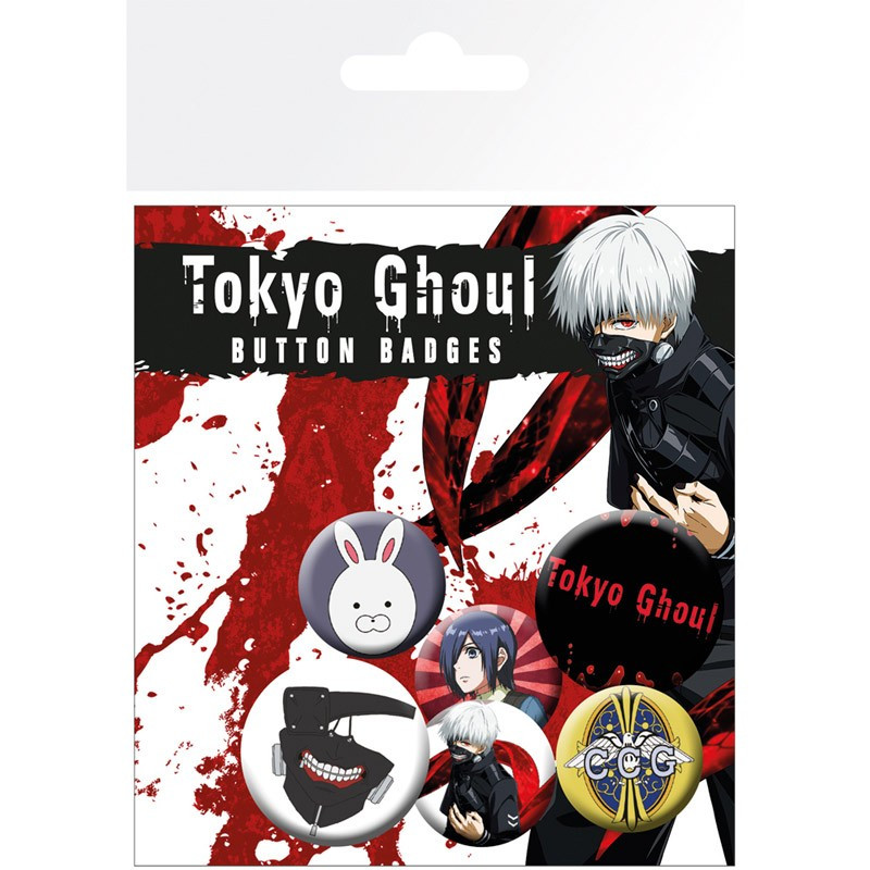 Tokyo Ghoul - Set mit 6 Button Badges