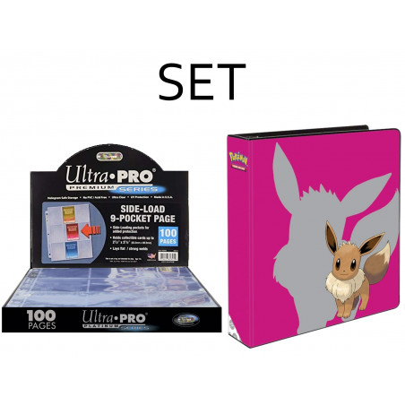 [SET] 1 Eevee Binder Folder + 100 UltraPro Premium pages