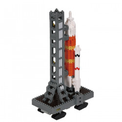 Rocket and Launch Pad NBH-236 NANOBLOCK | Middle Series