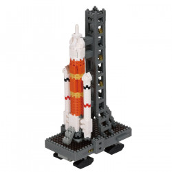 Rocket and Launch Pad NBH-236 NANOBLOCK | Middle Series