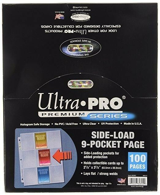 Ultra Pro Platinum Series 9-Pocket Pages - 100 x 9-Pocket Page