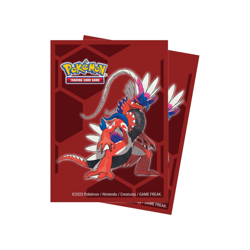 65 protective sleeves for cards with Koraidon by UltraPro