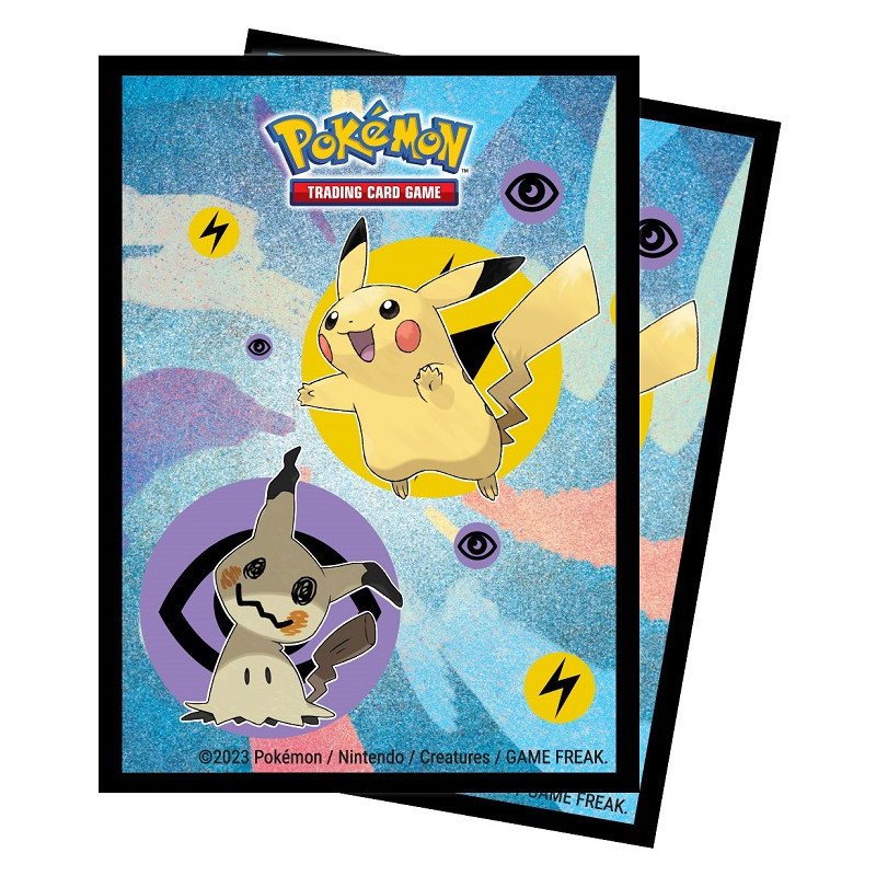 65 protective sleeves with Pikachu and Mimikyu by UltraPro