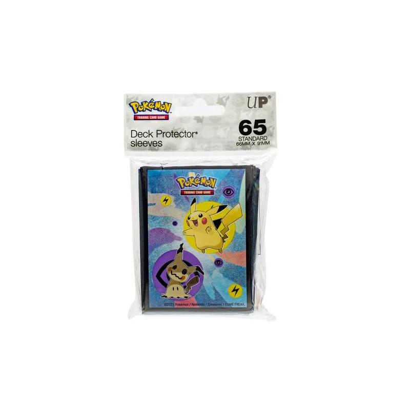 Pikachu and Mimikyu 65ct Trading Card Deck Protector Sleeves