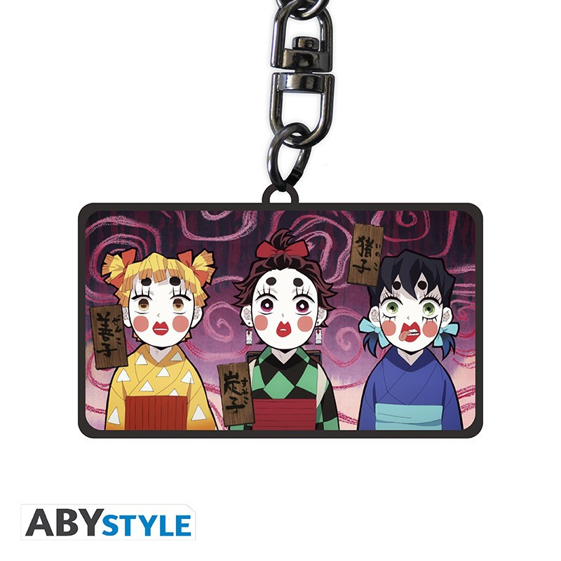 Demon Slayer Keychain - porte-clés Sumiko, Zenko and Inoko