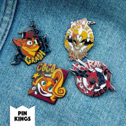 Crash Bandicoot pins set (2) - Crash & Coco