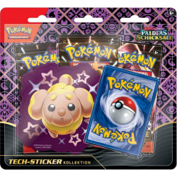 [German edition] Blister with 3 Boosters and Hefel Sticker - Paldeas Schicksale Pokémon Cards