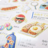 'Street fair stalls' Otonano-Zukan Paper stickers
