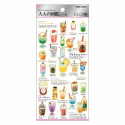 'Beverages' Otonano-Zukan Paper stickers