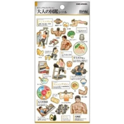 'Fitness' Otonano-Zukan Paper stickers