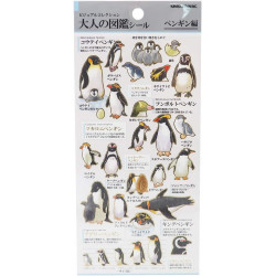 « Pingouins » Otonano-Zukan autocollants en papier