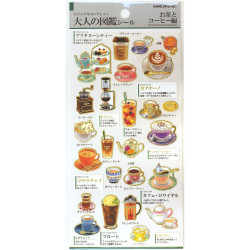 'Tea and coffee' Otonano-Zukan Paper stickers