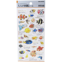 'Tropische Fische' Otonano-Zukan Papier Aufkleber