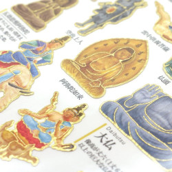'Buddhist statues' Otonano-Zukan Paper stickers