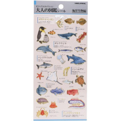 'Marine life' Otonano-Zukan Paper stickers