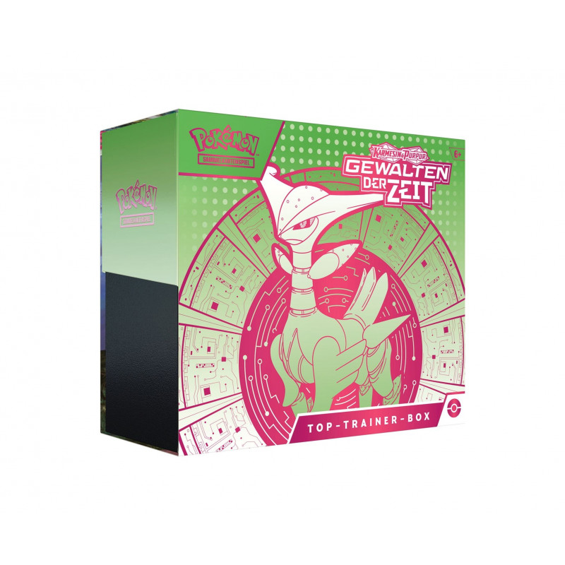 [en allemand] Gewalten der Zeit Eisenblatt Top Trainer Box - Karmesin & Purpur Top Trainer Box - Cartes Pokémon