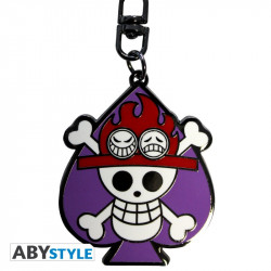 One Piece Skull Ace Keychain
