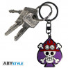 One Piece Skull Ace Keychain