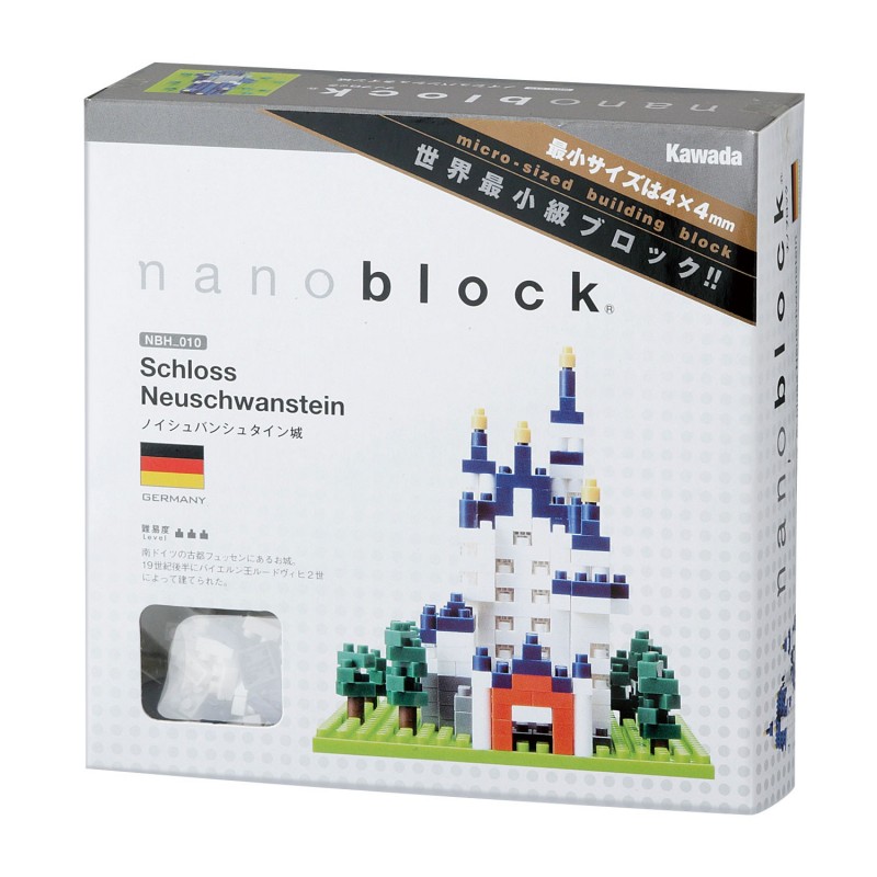 NanoBlock Micro-Sized Building Block Set Neuschwanstein Castle NBH 010 NEW 