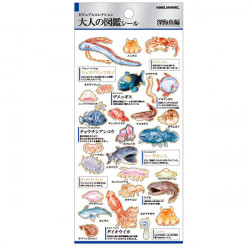 'Tiefseefische' Otonano-Zukan Papier Aufkleber
