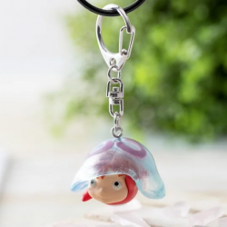 porte-clés 3D Ponyo sous une méduse
