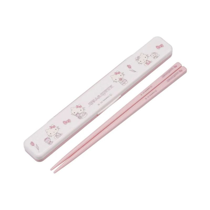 Hello Kitty baguettes avec étui en plastique