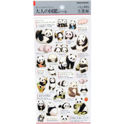 'Panda-Ökologie' Otonano-Zukan Papier Aufkleber