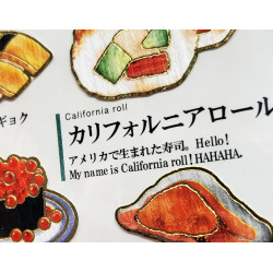 'Sushi' Otonano-Zukan Paper stickers