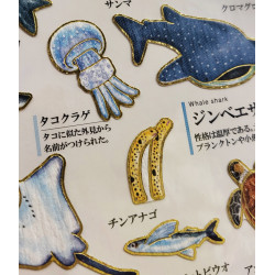 'Marine life' Otonano-Zukan Paper stickers