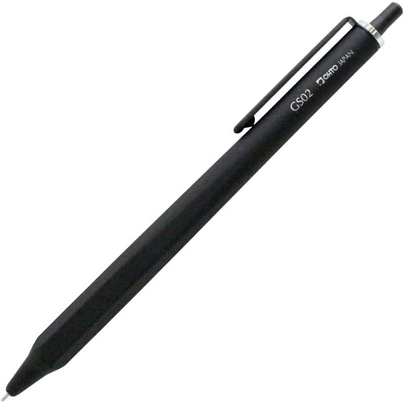 GS02 noir | Stylo à bille mécanique GS02-G5 (rechargeable) par Ohto