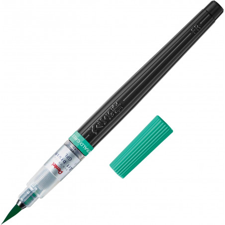 vert émeraude Brush stylo pinceau, encre à colorant, rechargeable | XGFL-162 par Pentel