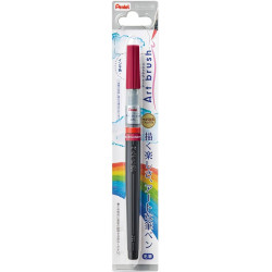 burgundy Art Brush Pen, Dye Ink, refillable | XGFL-161 by Pentel