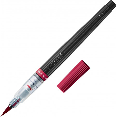 burgundy Art Brush Pen, Dye Ink, refillable | XGFL-161 by Pentel