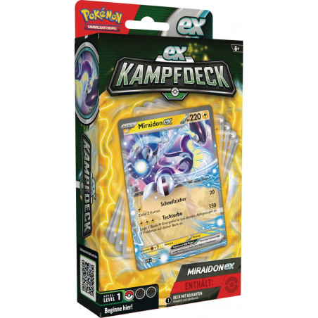 Kampfdeck mit Miraidon-ex - Pokemon Karten [deutsche Ausgabe]