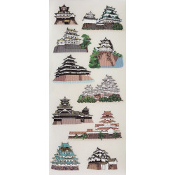 'Castles of Japan' Japanese style paper stickers