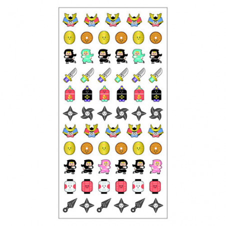 'Nippon Ippai: Samurai and Ninja' washi paper stickers